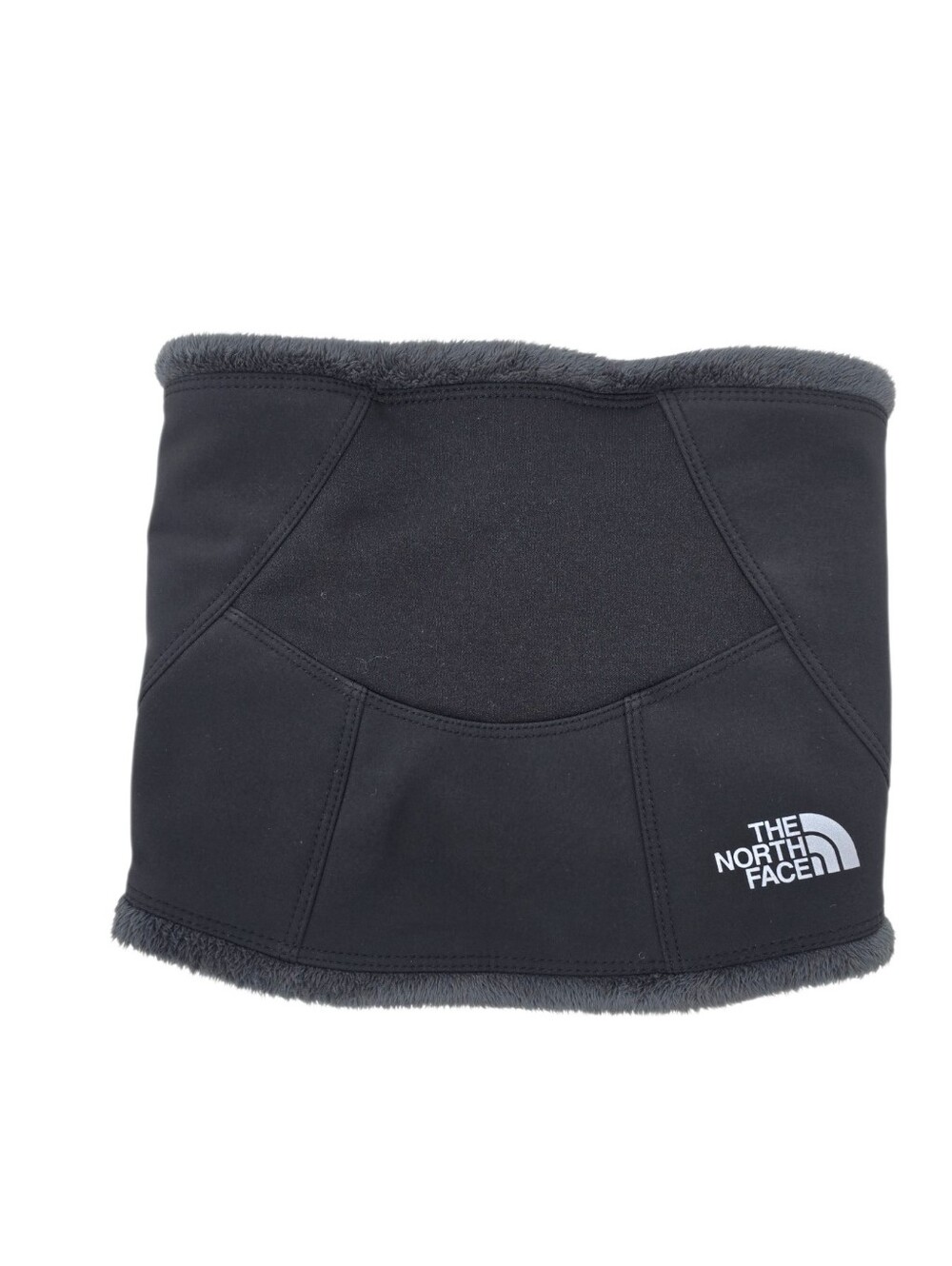 The North Face Fleece Lined Snap Back Heavy Neck Face Gaiter One Size Black Gray